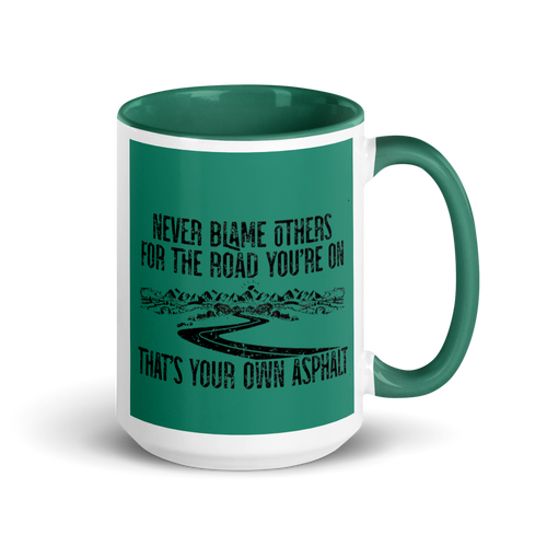 "Before the Internet… Stupidity" White Ceramic Mug with Color Inside