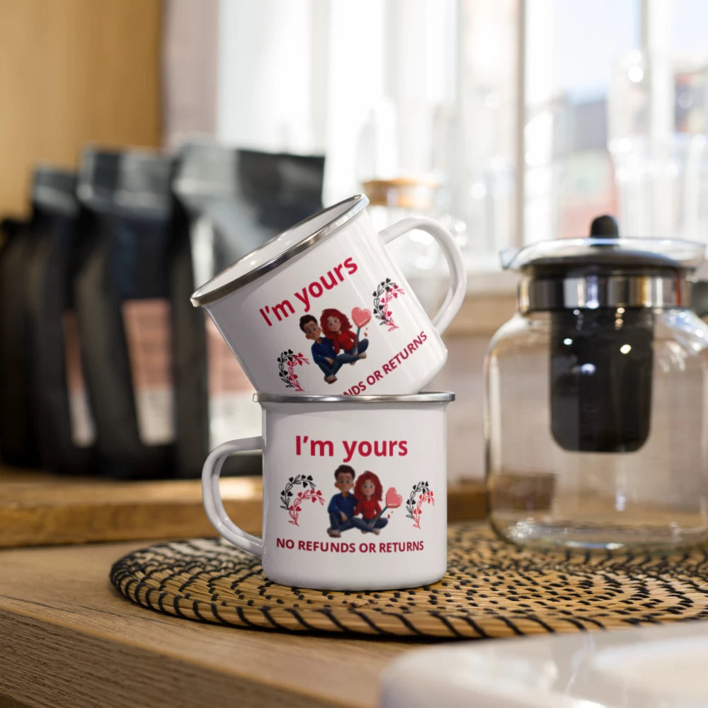 💕 Gift for Her – Cute & Romantic Enamel Mug