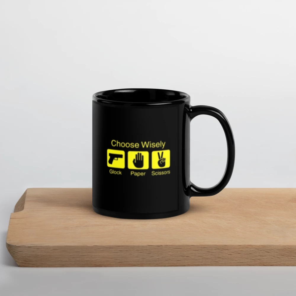 ✨Black Glossy Mug  - CHOOSE WISELY ...